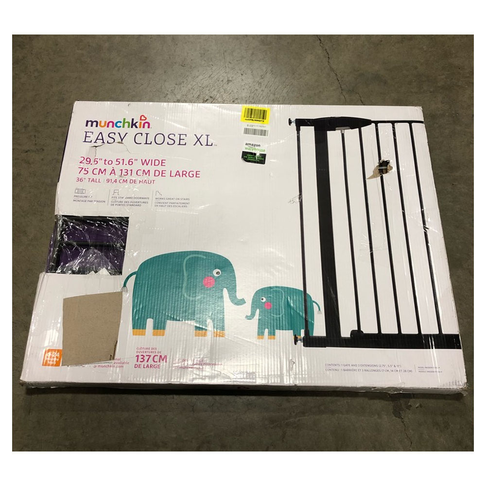 Munchkin Easy Close XL Metal Baby Gate, 29.5"51.6" Wide Black Model